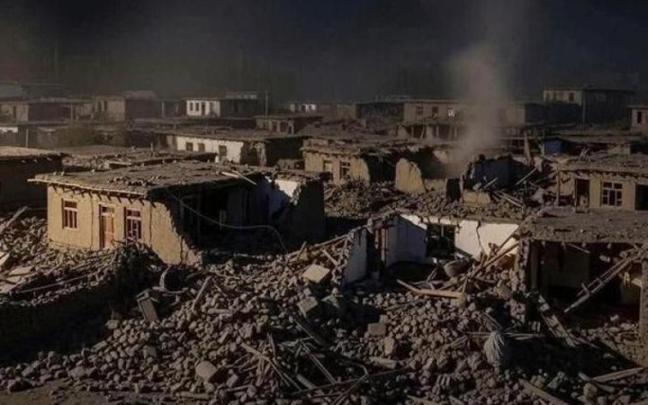 Imagen de una de las zonas afectadas por el fuerte seísmo sucedido en Afganistán