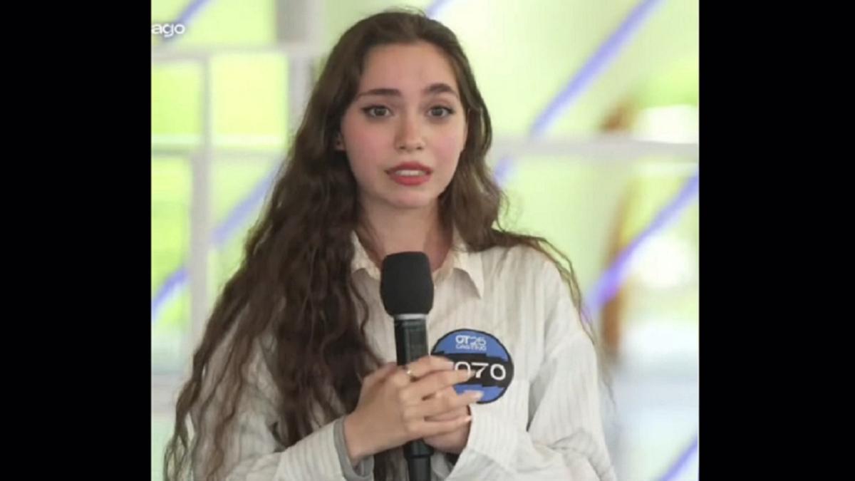 Judit, en el casting.