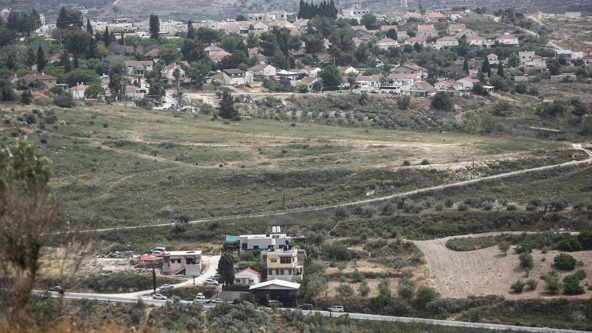 Un asentamiento israelí en Nablus, al norte de Cisjordania.