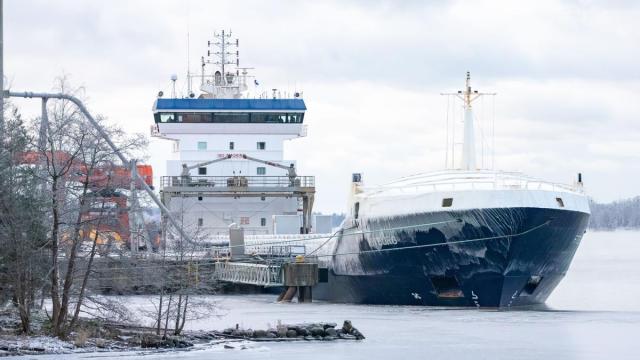 Buque incautado por Finlandia en el Báltico.