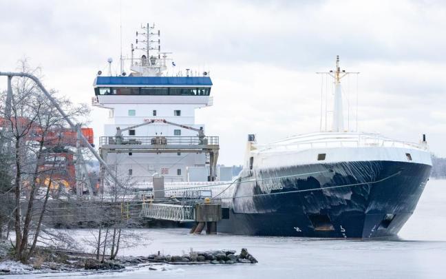Buque incautado por Finlandia en el Báltico.