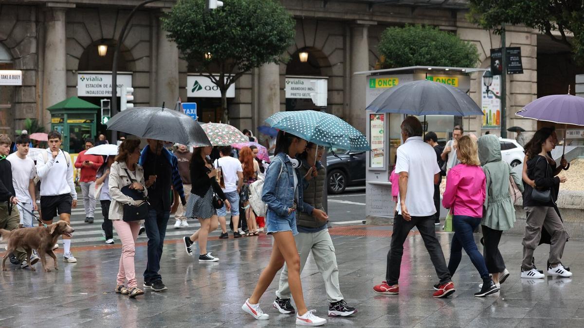 Mal tiempo en Bilbao