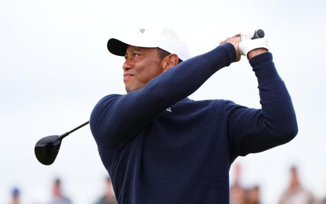 Tiger Woods, durante el Campeonato Abierto de 2024 en Royal Troon.