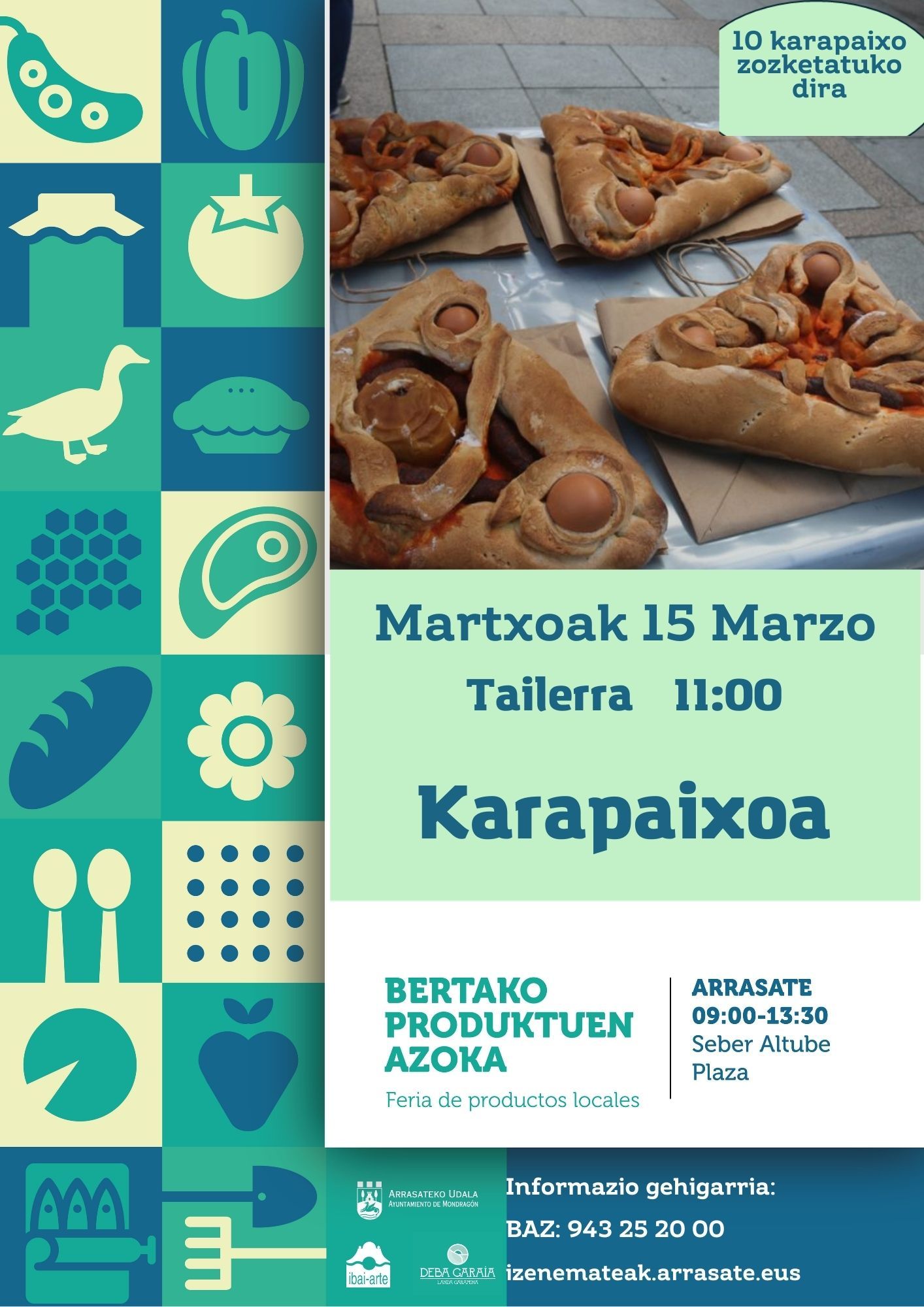 Cartel que anuncia la jornada del Karapaixo Eguna.