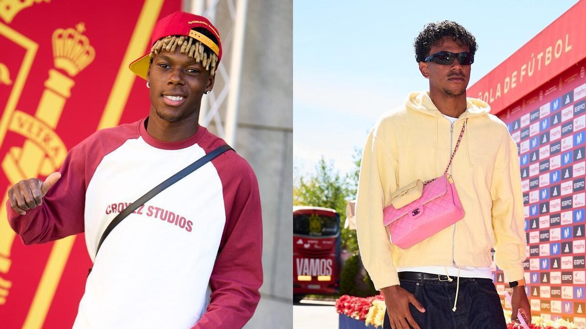 Nico Williams y Lamine Yamal, jugadores de la selección española