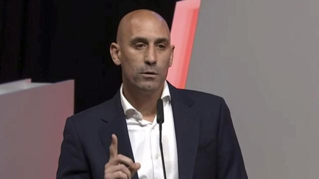 Rubiales durante su intervención en la Asamblea Extraordinaria de la RFEF.