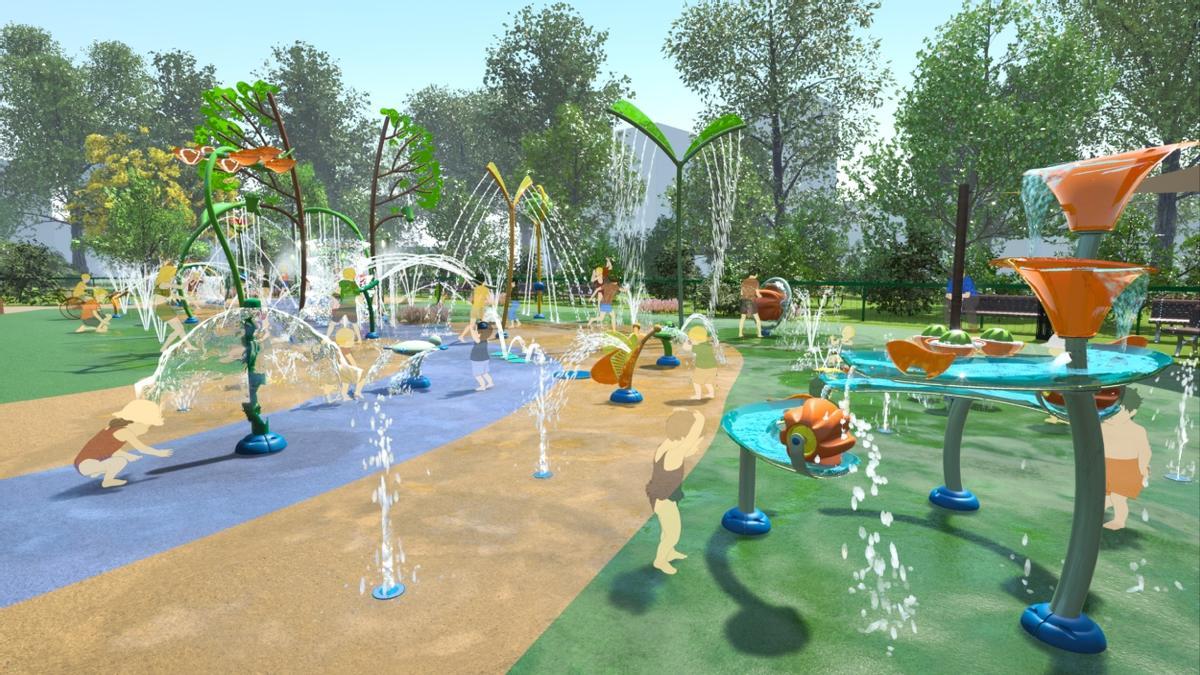 Inforgrafía del parque del agua