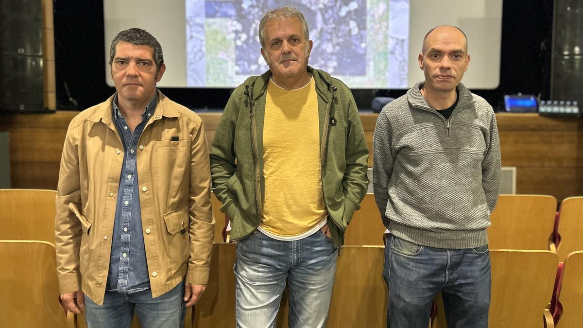 Igor Agirre, Juan Carlos López Quintana y Orlan Isoird.