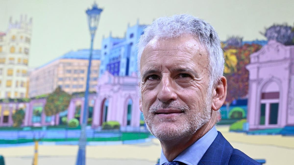 Iñaki Subijana, presidente del TSJPV, en su despacho del Palacio de Justicia de Bilbao