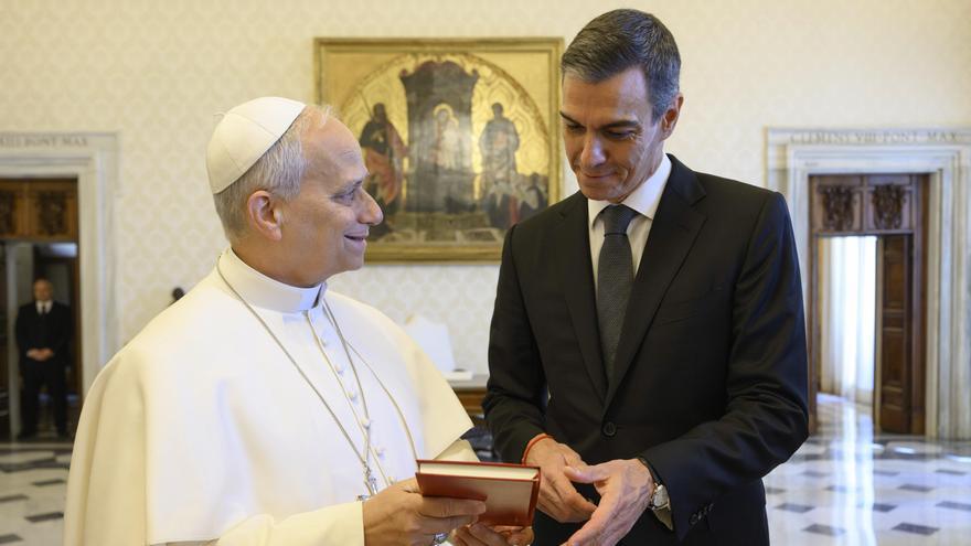 Pedro Sánchez ha viajado al Vaticano para encontrarse con el Papa.