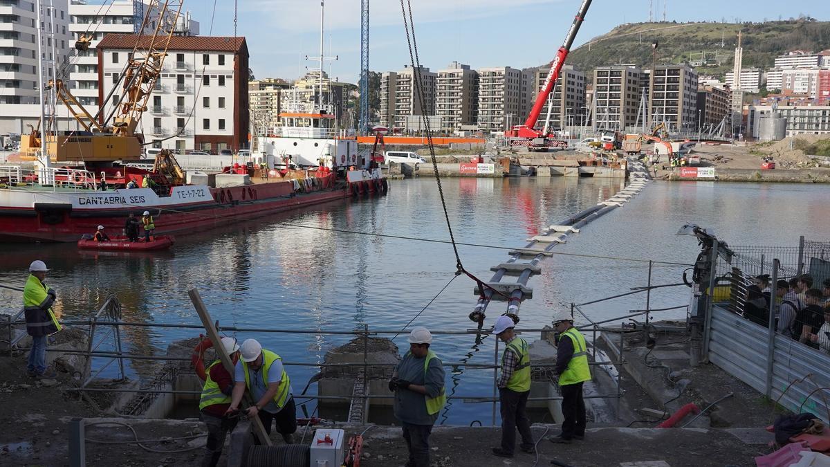 Vista de la isla de Zorrotzaurre, en Bilbao