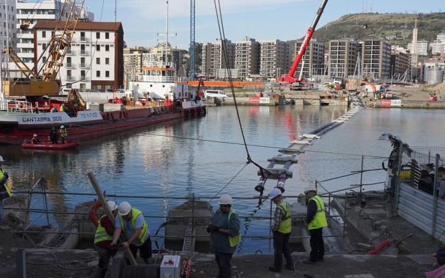 Vista de la isla de Zorrotzaurre, en Bilbao