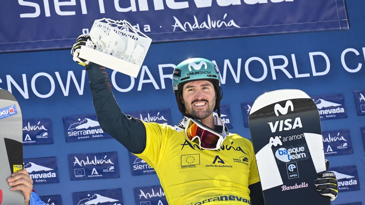 Lucas Eguibar consiguió el liderato de la general en Sierra Nevada.