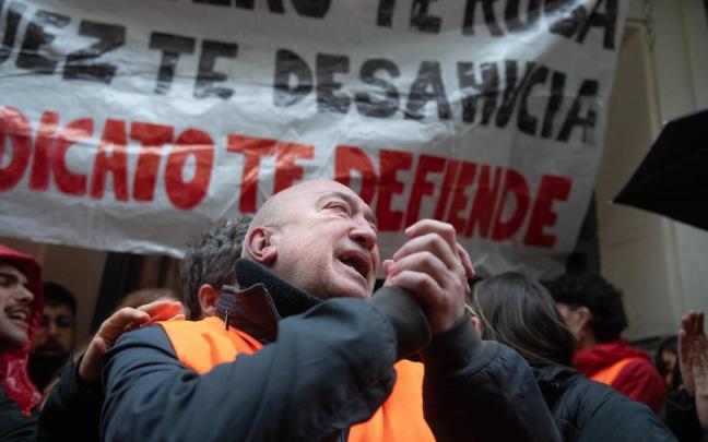 Imagen de archivo de protesta contra un desahucio.