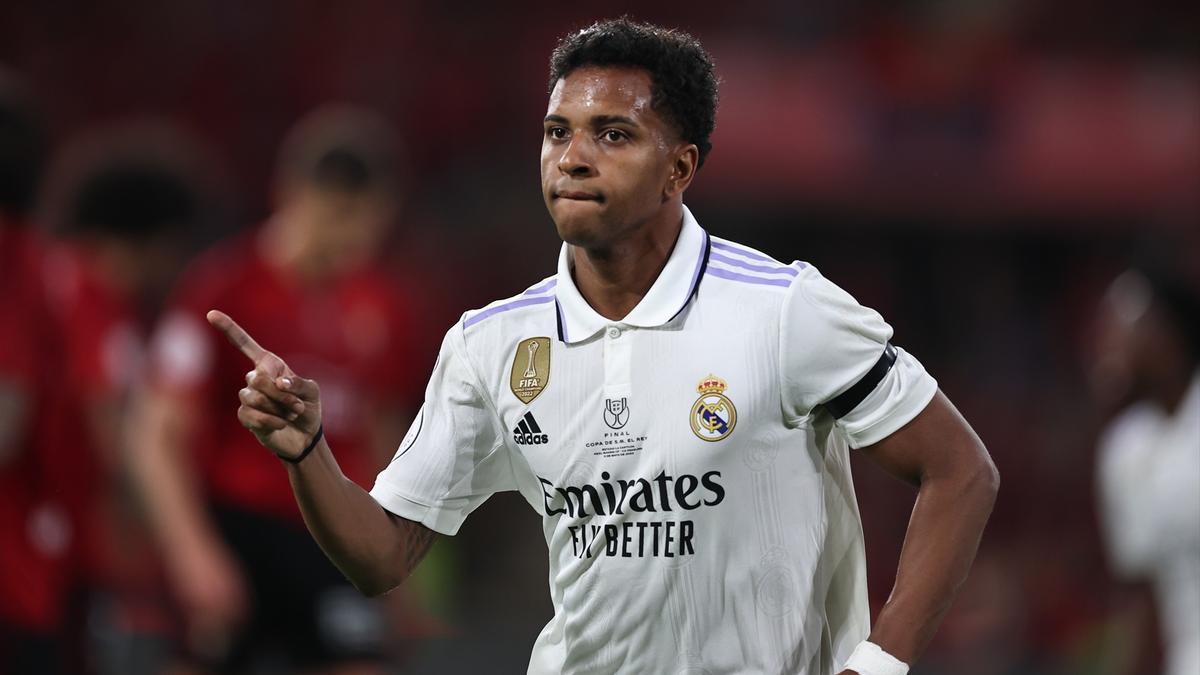 Rodrygo, el sábado en el estadio de La Cartuja.