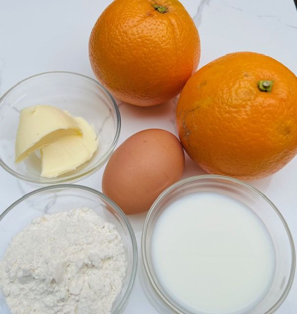 Los ingredientes principales para elaborar este milhojas.