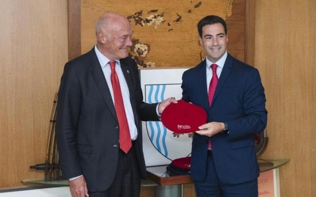 Pradales, en la reunión con Alain Rousset, Presidente del Consejo Regional de Aquitania.