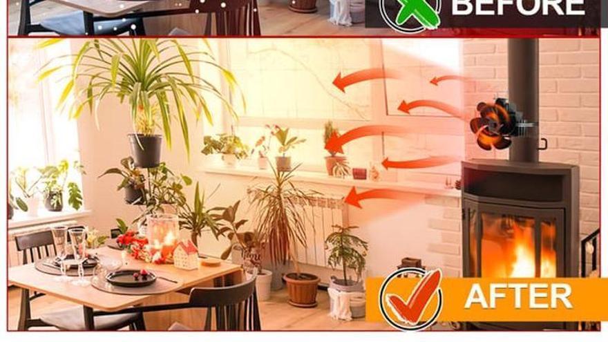 Imagen del ventilador térmico de 6 aspas de Leroy Merlin