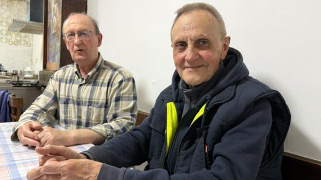 Mikel Azpeitia y Juanjo Elezkano durante la entrevista