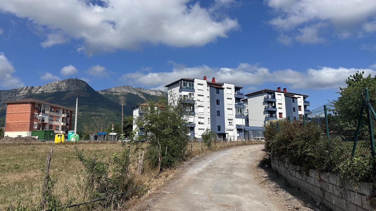 Punto de conexión del Parque Lineal con el barrio de Landatas