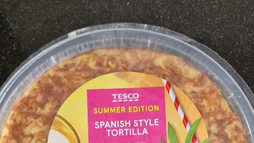 La 'tortilla al estilo español' envasada en Gran Bretaña.