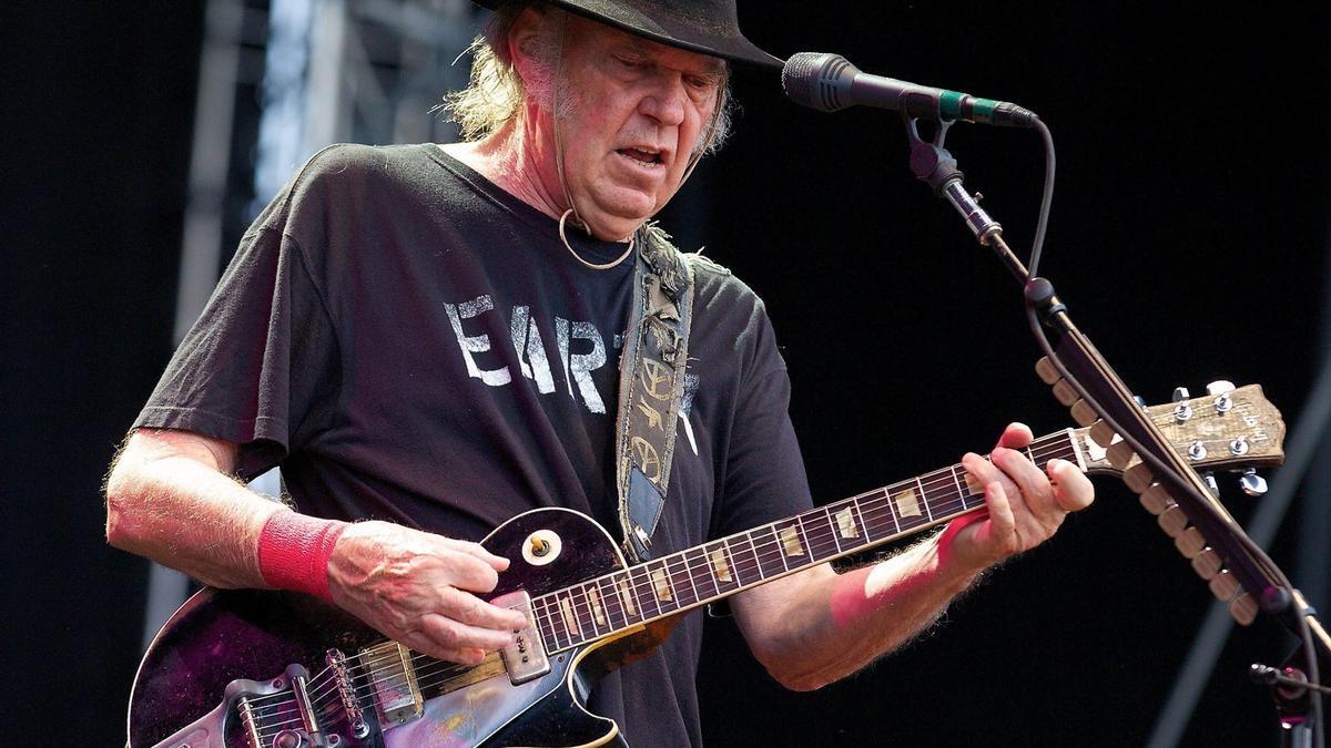 Neil Young, en un concierto.