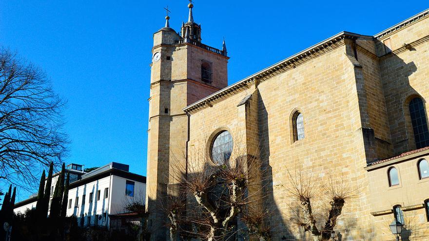 Imagen del exterior de la iglesia del Juncal de Irun, donde este martes actuará el coro Betiko Ametsa.