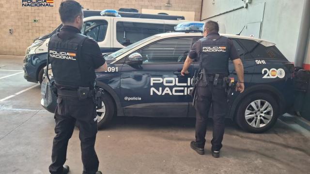 Imagen de la Policía Nacional tras las detenciones en Palencia.