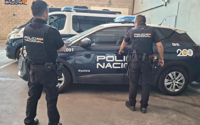 Imagen de la Policía Nacional tras las detenciones en Palencia.