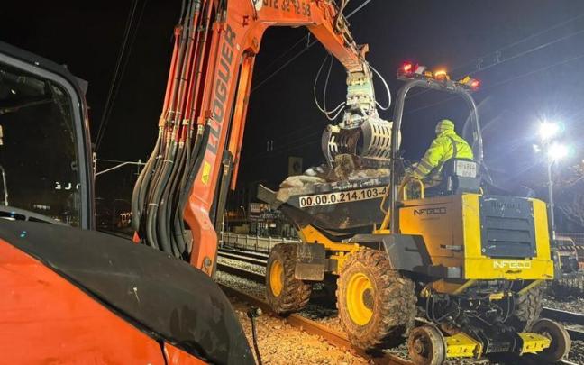 Imagen de los destrozos meteorológicos que han afectado al servicio de Rodalies
