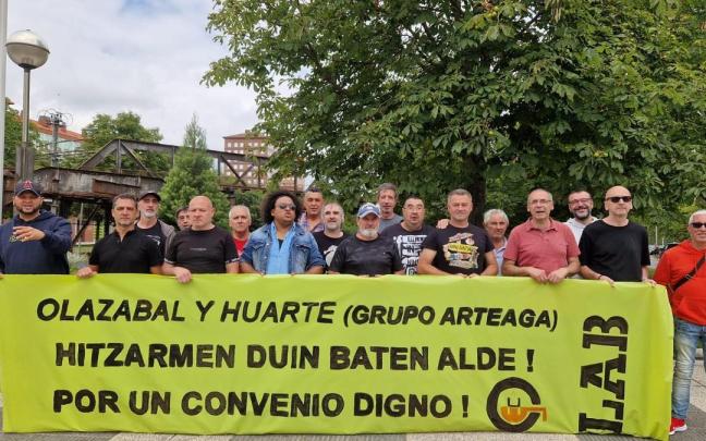 Protesta de la plantilla de la fundición Olazabal y Huarte de Vitoria Protesta de la plantilla de la fundición Olazabal y Huarte de Vitoria