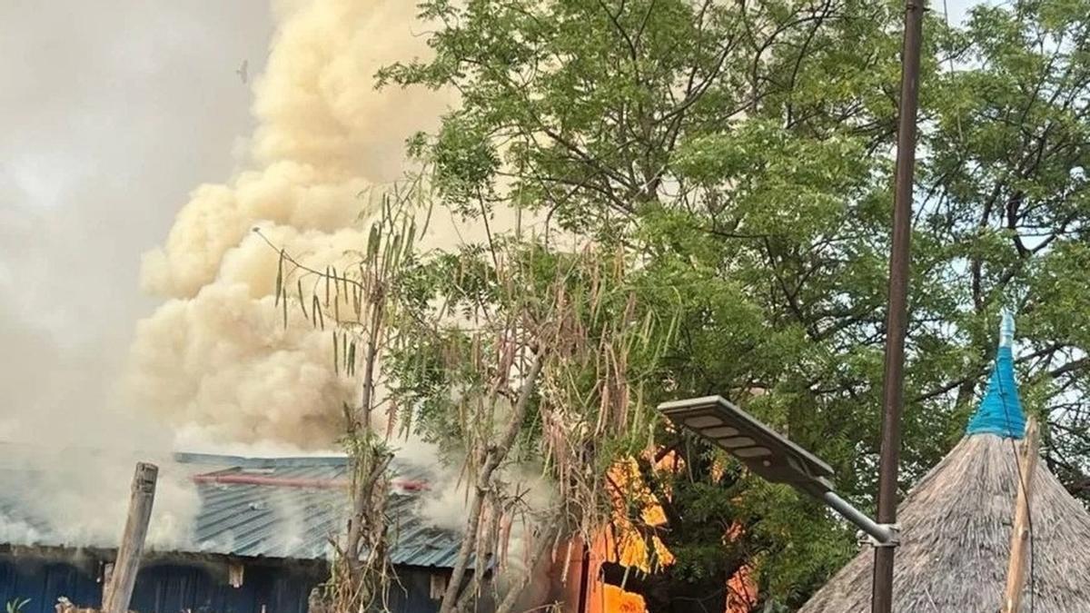 Imagen de archivo de un ataque a un hospital de Médicos Sin Fronteras en Jonglei, Sudán del Sur.