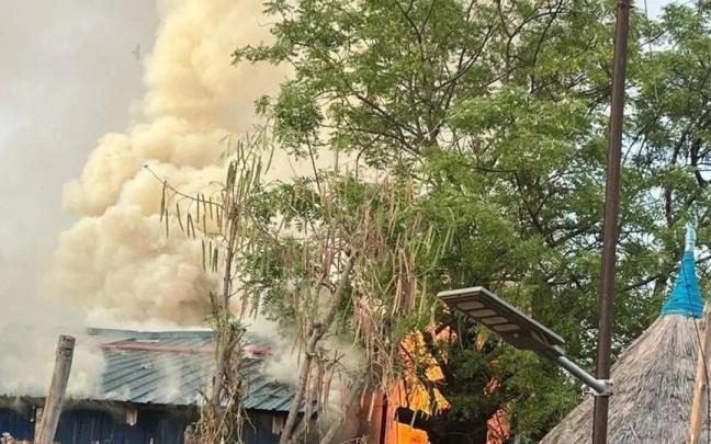 Imagen de archivo de un ataque a un hospital de Médicos Sin Fronteras en Jonglei, Sudán del Sur. / MSF Imagen de archivo de un ataque a un hospital de Médicos Sin Fronteras en Jonglei, Sudán del Sur.