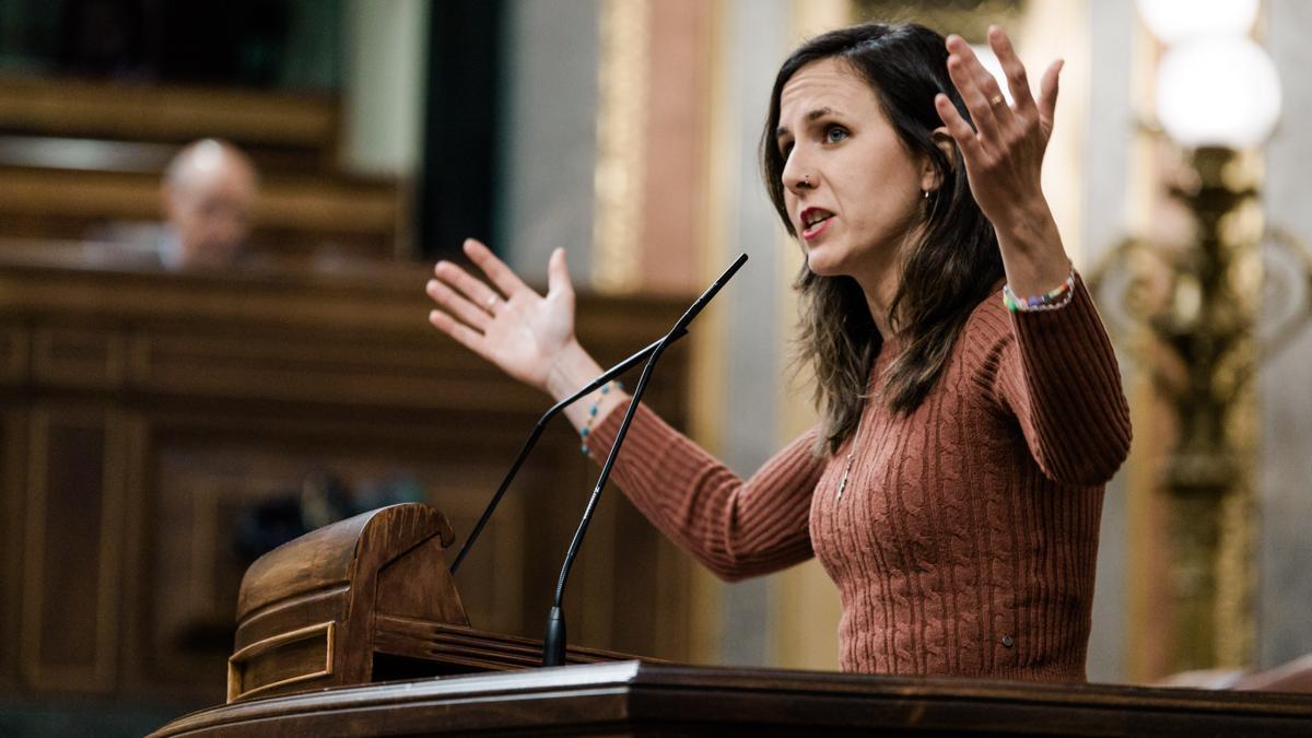 La secretaria general de Podemos, Ione Belarra.