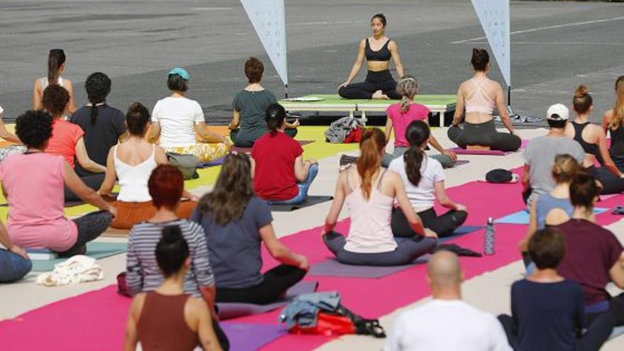 La feria ECO de Euskadi ofrece sesiones de yoga