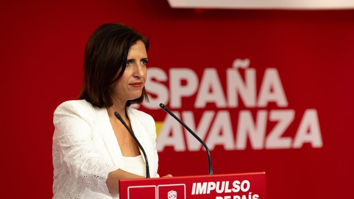 La portavoz del PSOE, Esther Peña