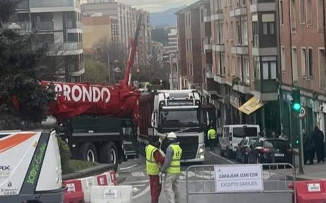El lunes habrá un nuevo corte de tráfico en el puente del Social Antzokia de Basauri