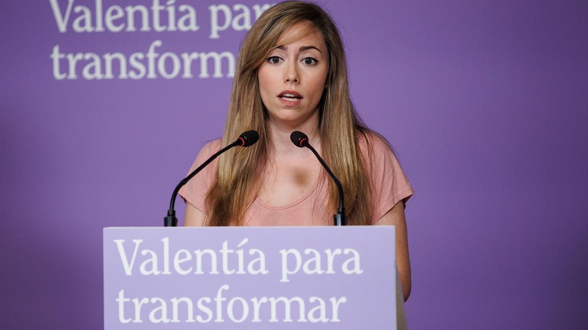 La secretaria de Acción Institucional de Podemos, María Teresa Pérez.