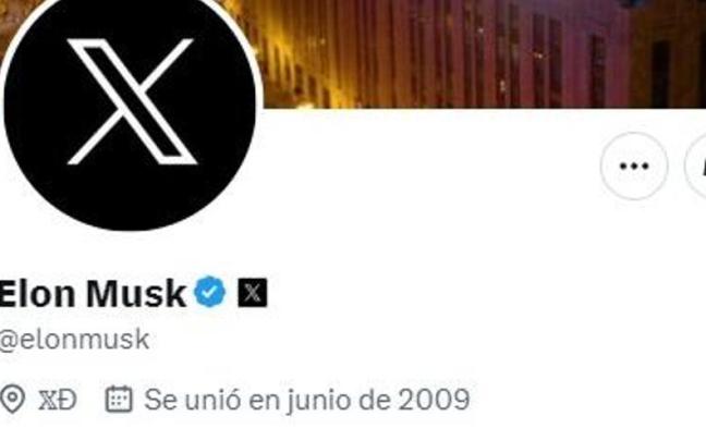 Cuenta de Elon Musk en 'X'. Cuenta de Elon Musk en 'X'.