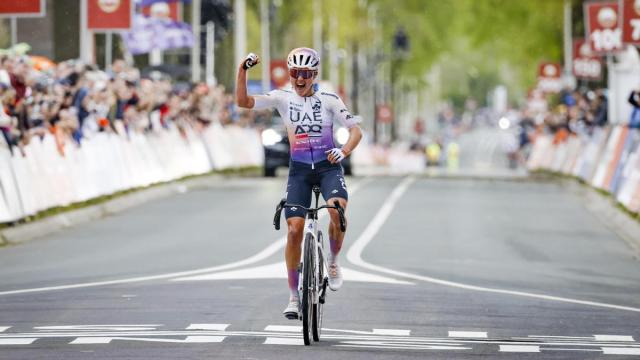 Paula Blasi, vencedora de la Amstel Gold Race femenina.