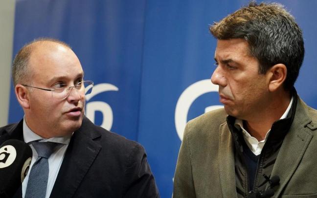 El secretario general del PP, Miguel Tellado, y el president de la Generalitat Valenciana, Carlos Mazón, en una imagen de archivo. / EP El secretario general del PP, Miguel Tellado, y el president de la Generalitat Valenciana, Carlos Mazón, en una imagen de archivo.