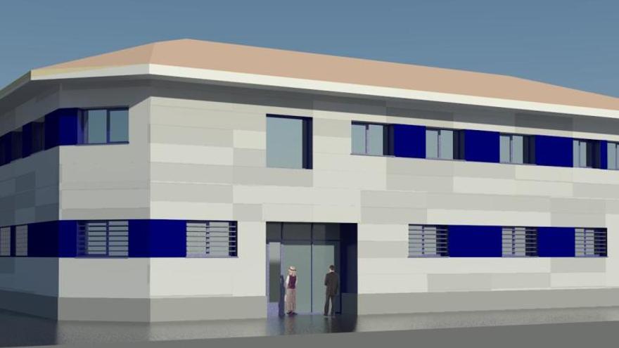 Fotomontaje del exterior del centro de salud una vez renovado.