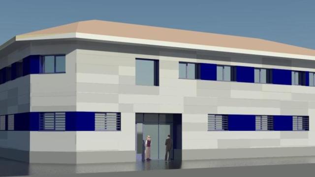 Fotomontaje del exterior del centro de salud una vez renovado.