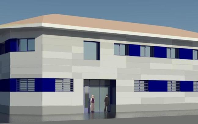 Fotomontaje del exterior del centro de salud una vez renovado.