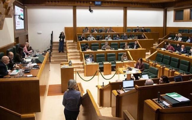 Una sesión del Parlamento Vasco en esta legislatura. Una sesión del Parlamento Vasco en esta legislatura.