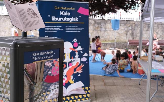 El proyecto de biblioteca urbana comenzó en Urreta y ya se ha extendido a más zonas de Galdakao