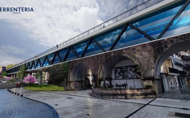 Recreación de la vía del Topo encapsulada, en el proyecto Bide Berriak