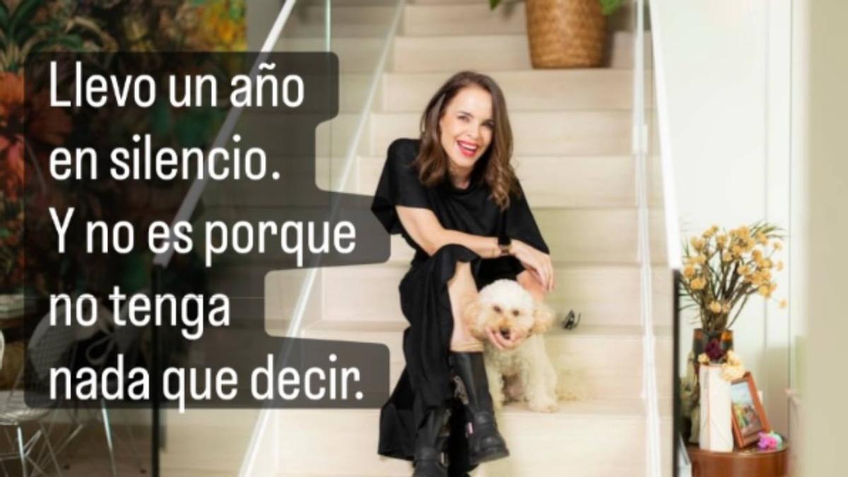 Carme Chaparro en una de las imágenes compartidas en sus redes sociales