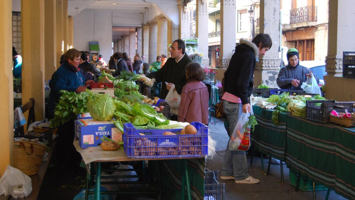 El mercado de Beasain en 2008.