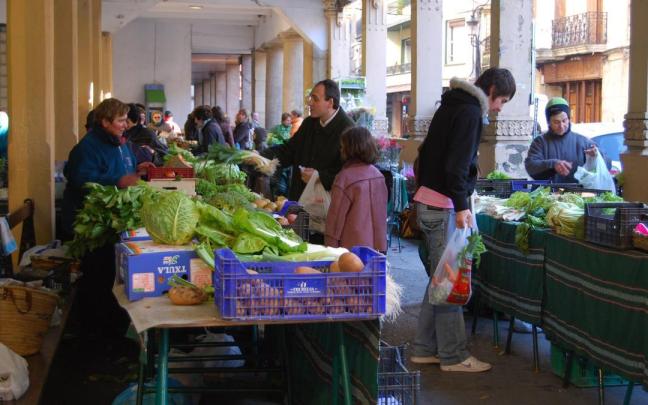 El mercado de Beasain en 2008.